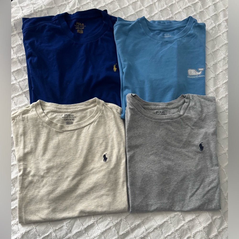 Polo by Ralph Lauren Men's Tees - Navy, Sky Blue, Beige, Gray